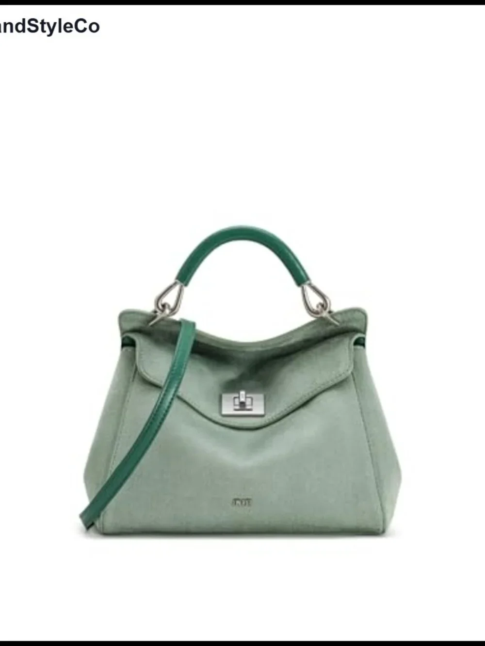 Faux Suede Top Handle Satchel with Adjustable Crossbody Strap